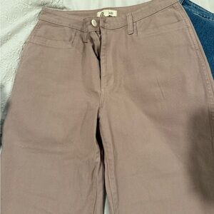 Madewell Emmett Style Barrel Pant in Light Pink